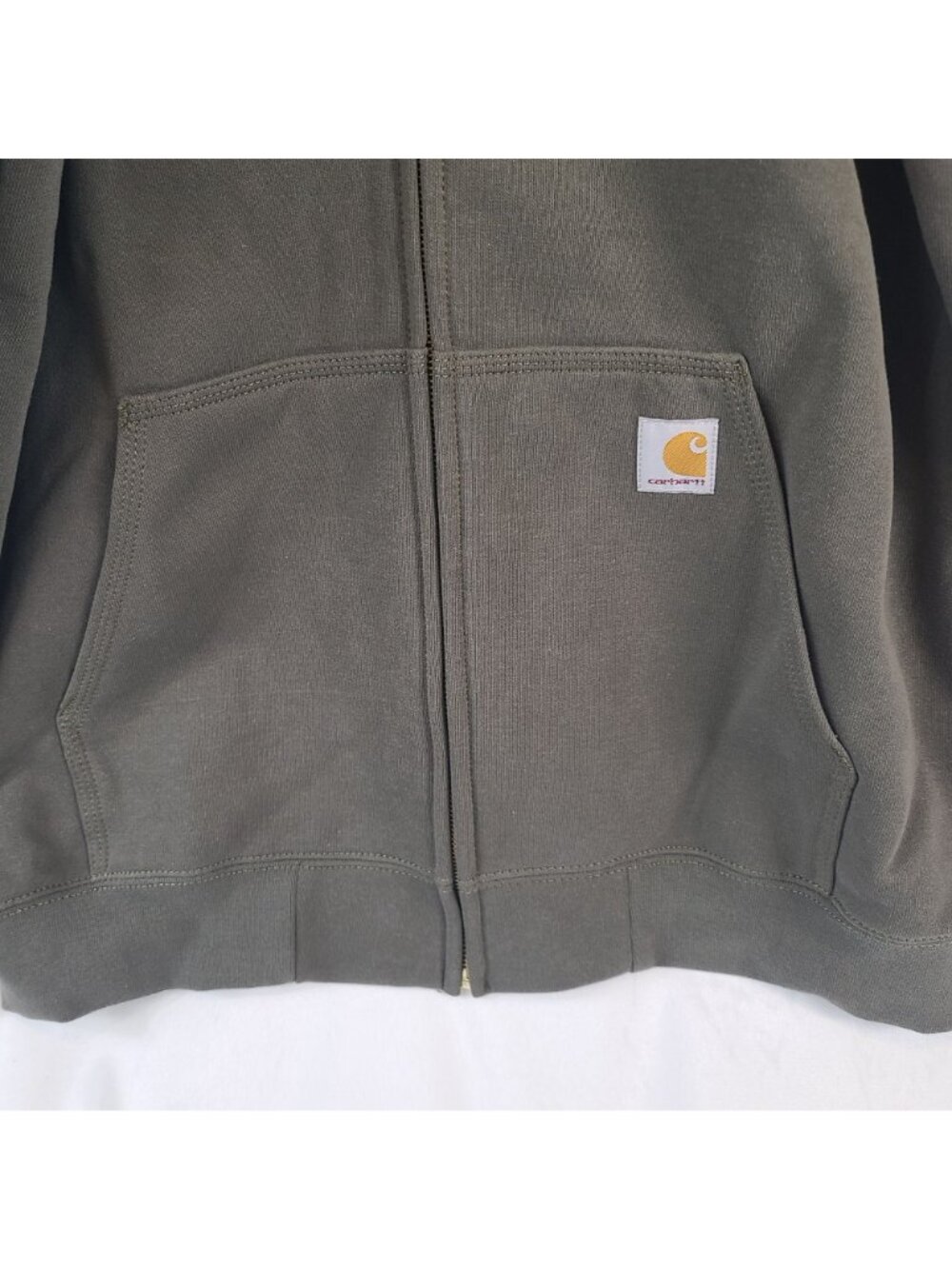 NEW Carhartt Loose Fit Midweight Full-Zip Hoodie Sweatshirt Sz XL Green - Picture 4 of 5
